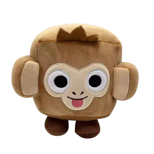 CUTE SQUARE MONKEY PLUSH
