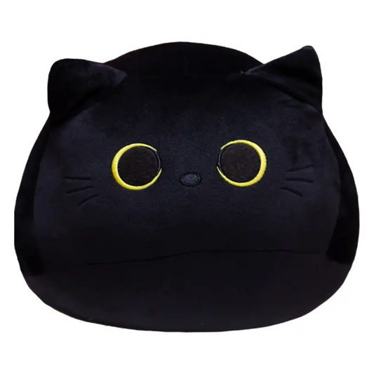 3D Black Cute Kawaii Cat Plush Soft Toy