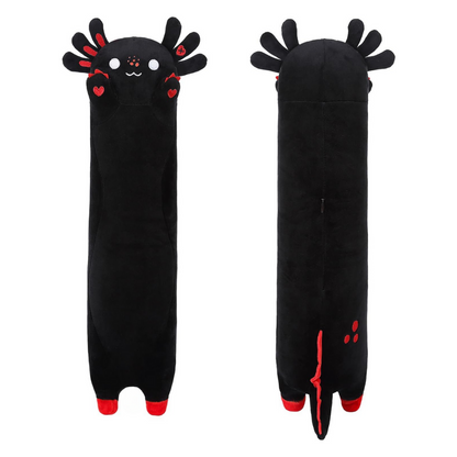 Adorable Long Black Axolotl Plush