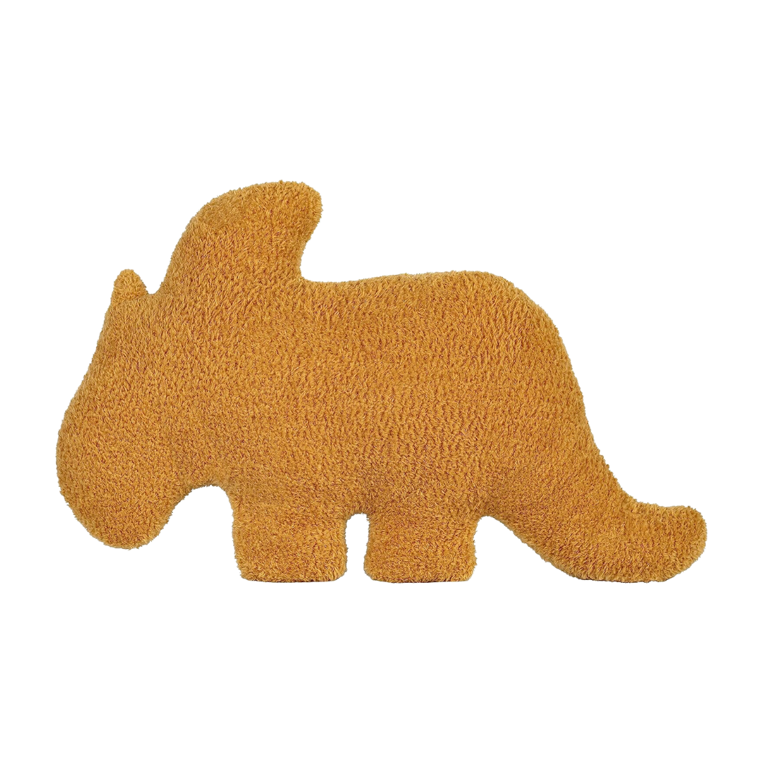 Chicken Nugget Triceratops Dino Pillow