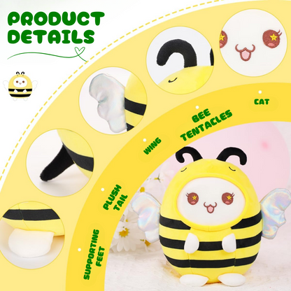 BEE CAT PLUSH TOY