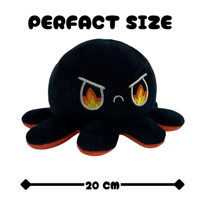 ANGRY RED & RAGE BLACK REVERSIBLE PLUSH