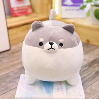 Grey Shiba Inu Plush Dog Toy