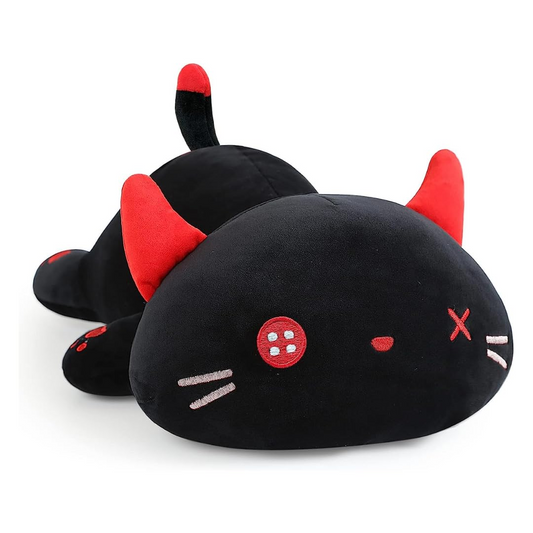 SLEEPY BLACK CAT A PLUSH TOY