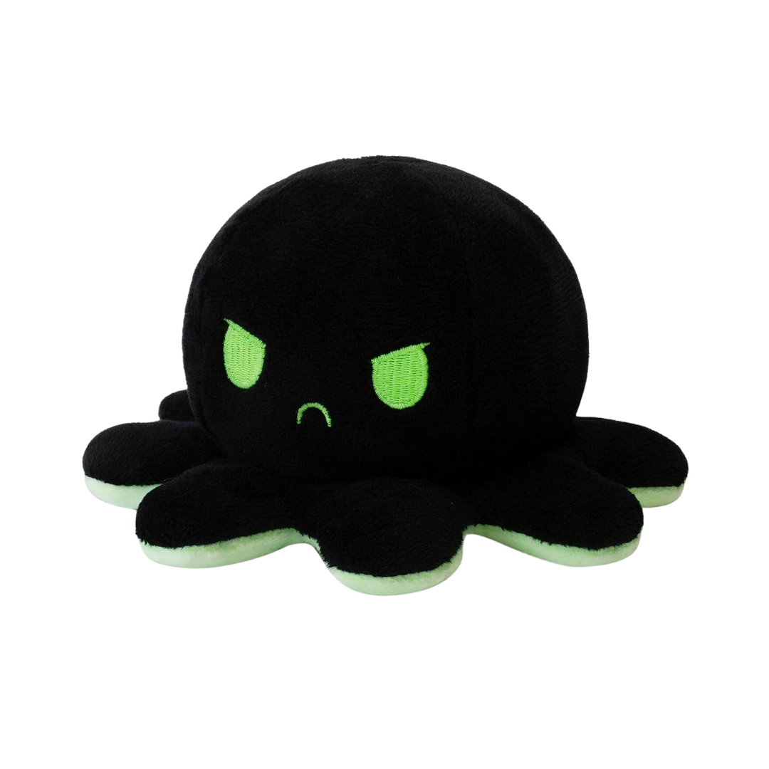 BLACK & GLOW IN THE DARK REVERSIBLE PLUSH