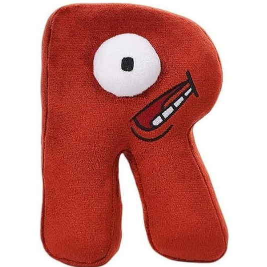 R LETTER SOFT PLUSH TOY