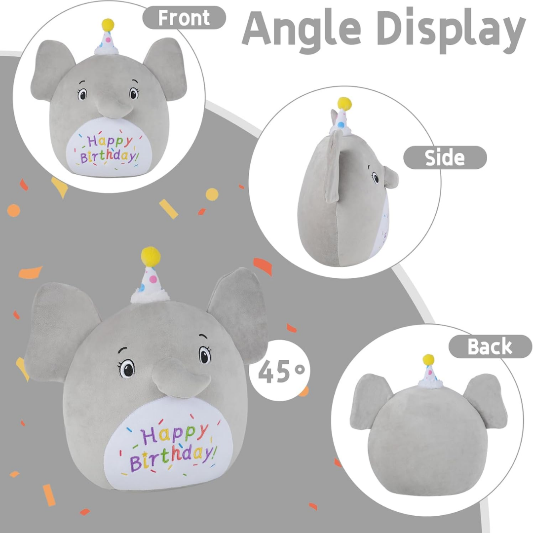 Happy Birthday Elephant Plush