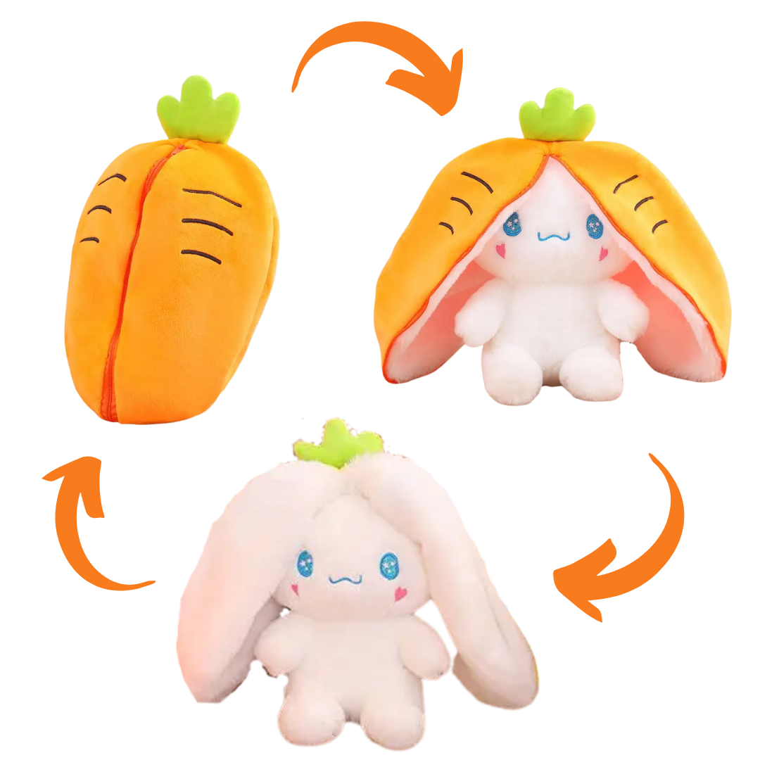 Carrot Dog Reversible Plush Toy