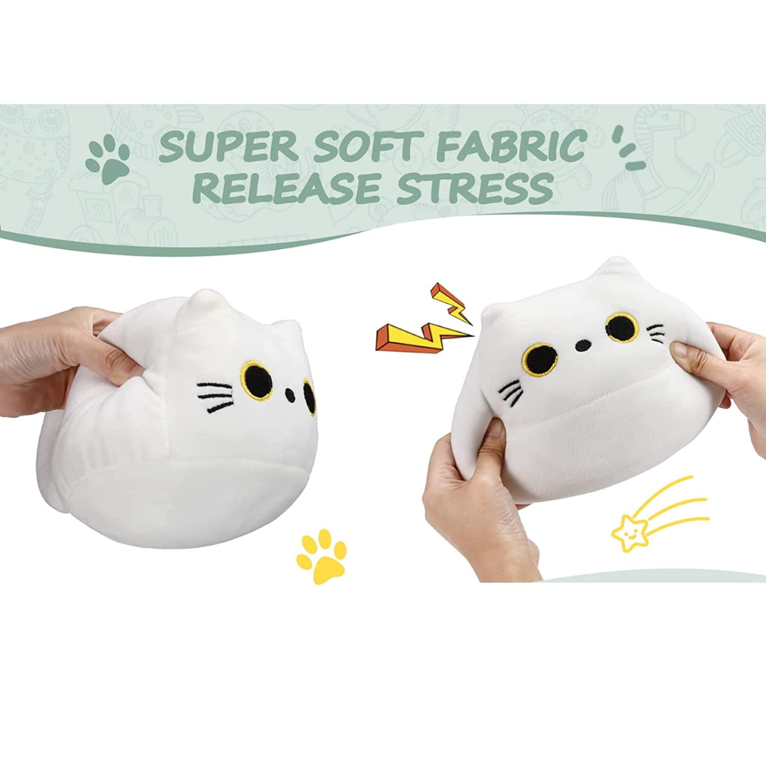 3D WHITE CAT PLUSH