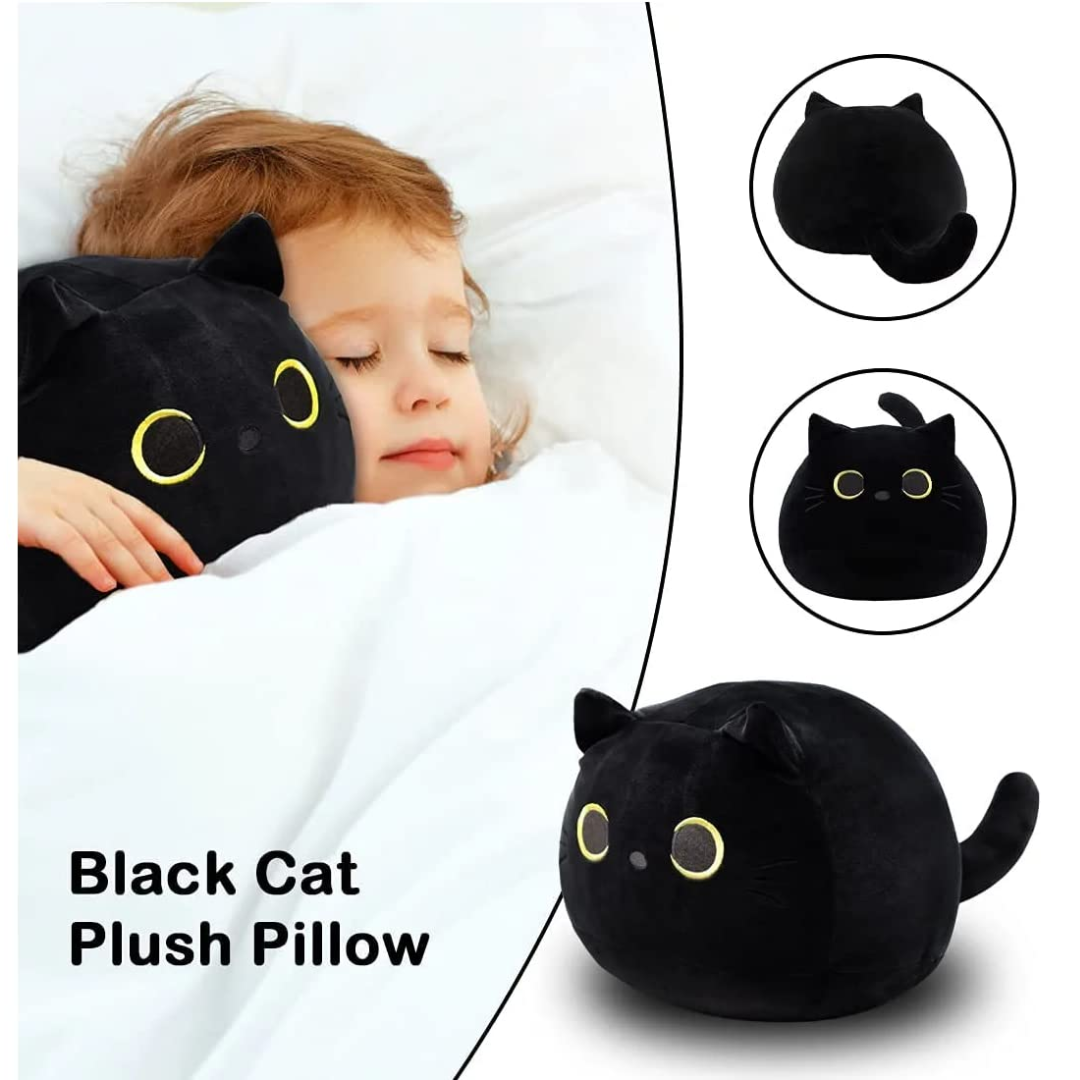 3D BLACK CAT PLUSH