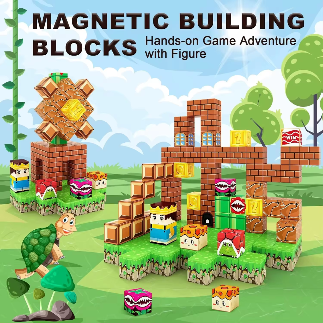 Magnetic Building Blocks- Gaming Theme