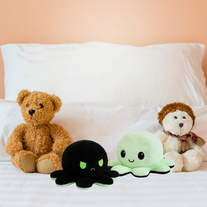 BLACK & GLOW IN THE DARK REVERSIBLE PLUSH