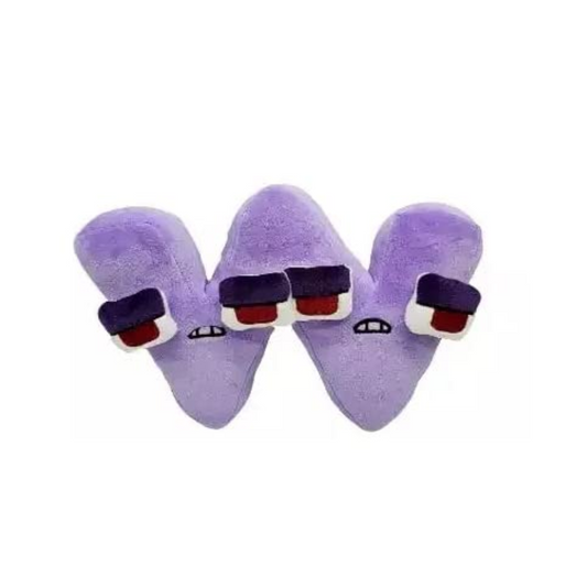 W LETTER SOFT PLUSH TOY