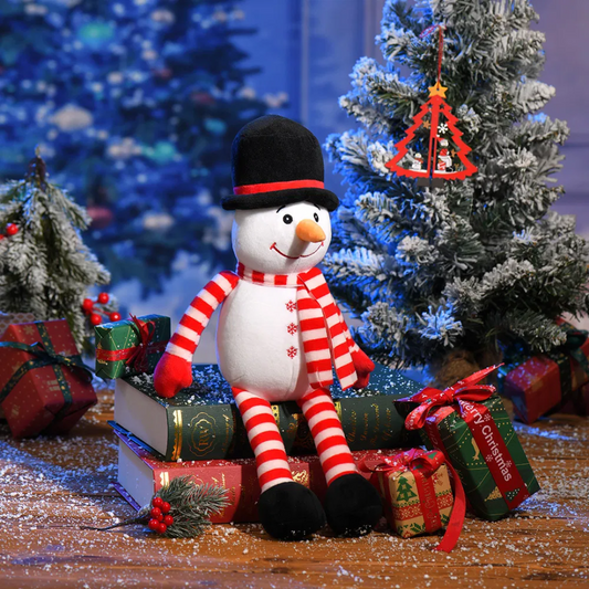 Long Snowman Christmas Toy Plush