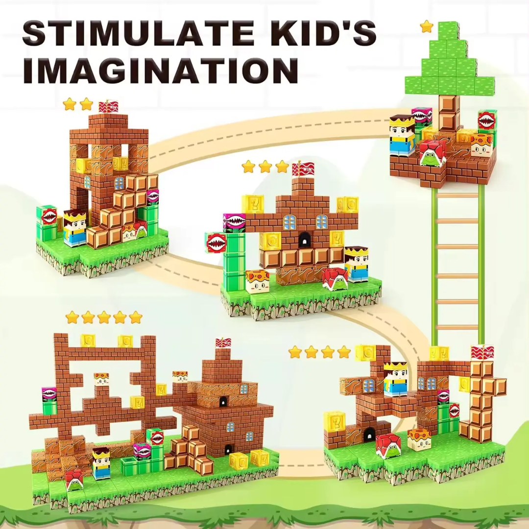 Magnetic Building Blocks- Gaming Theme