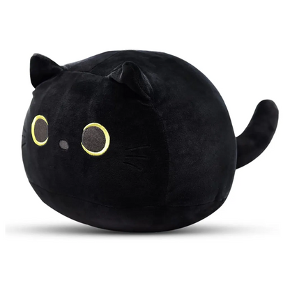 3D Black Cute Kawaii Cat Plush Soft Toy