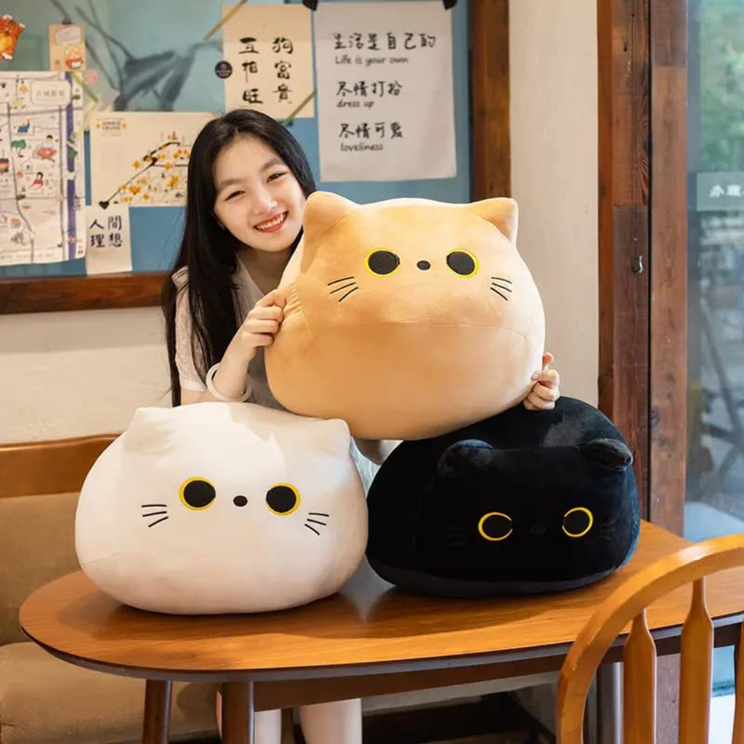 3D WHITE CAT PLUSH