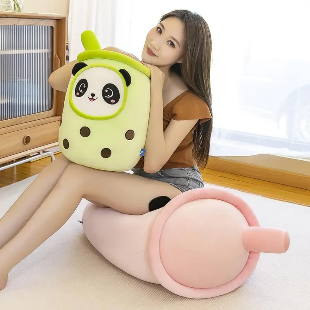 CUTE GREEN BOBA PANDA PLUSH PILLOW