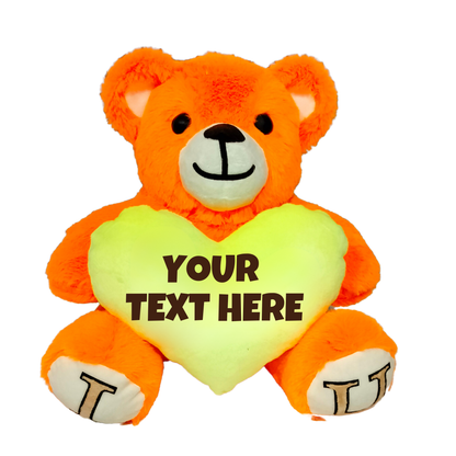 Orange Skin Color - I Love You Teddy Bear - Love Bear