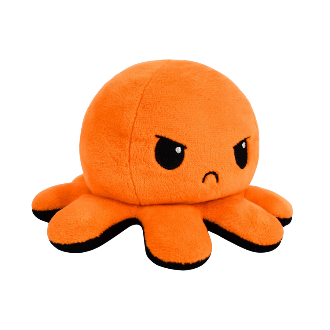 ORANGE & BLACK REVERSIBLE PLUSH