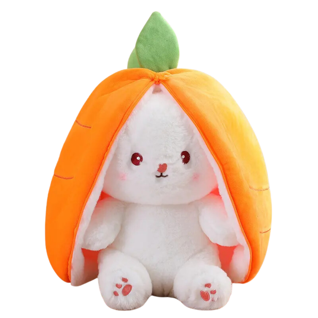 Carrot Bunny Reversible Plush