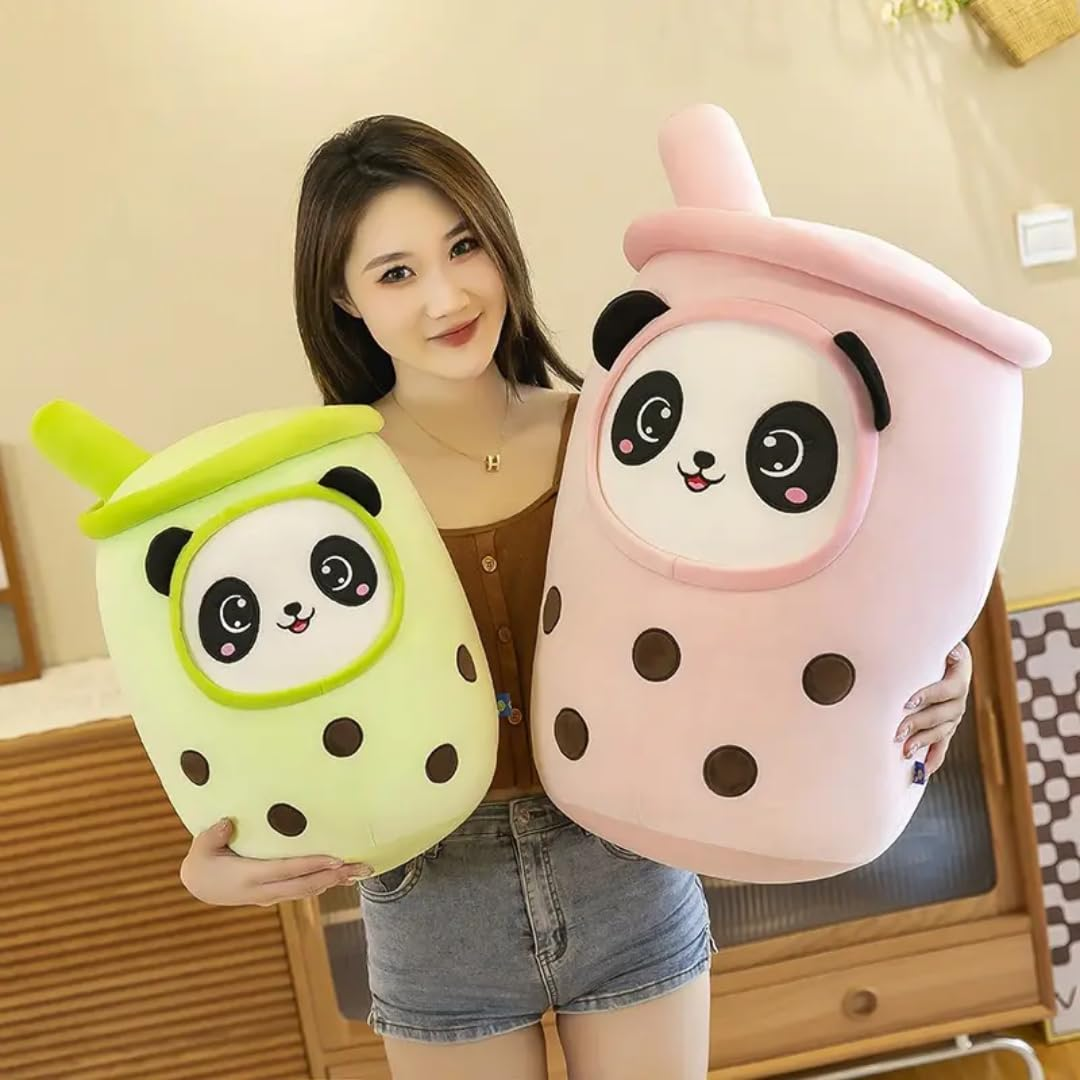 CUTE GREEN BOBA PANDA PLUSH PILLOW