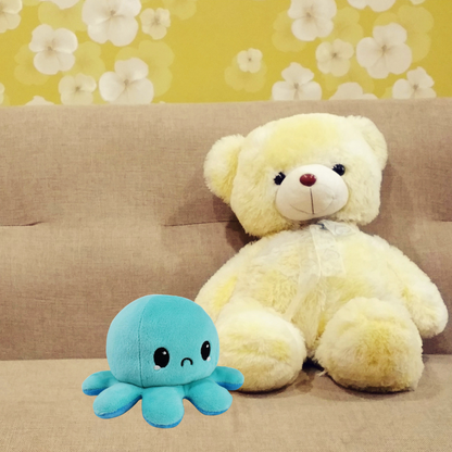 HAPPY BLUE & LIGHT BLUE SAD REVERSIBLE PLUSH