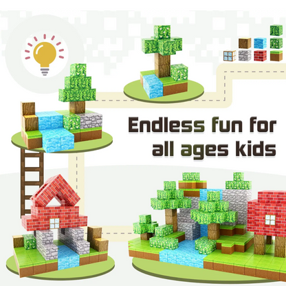 Magnetic Building Blocks- Construction Theme