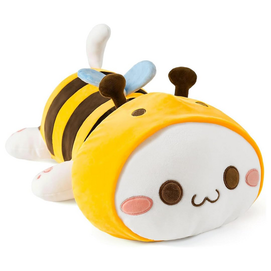 SLEEPY YELLOW BEE CAT PLUSH TOY