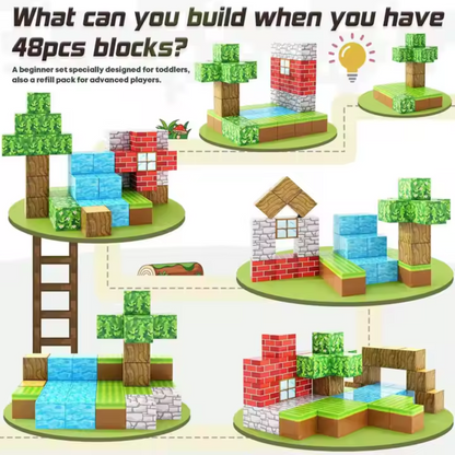 Magnetic Building Blocks- Construction Theme