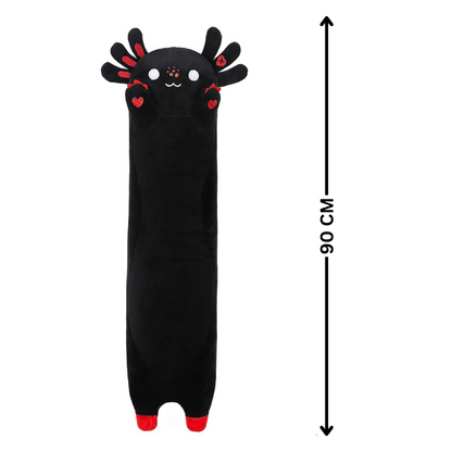 Adorable Long Black Axolotl Plush