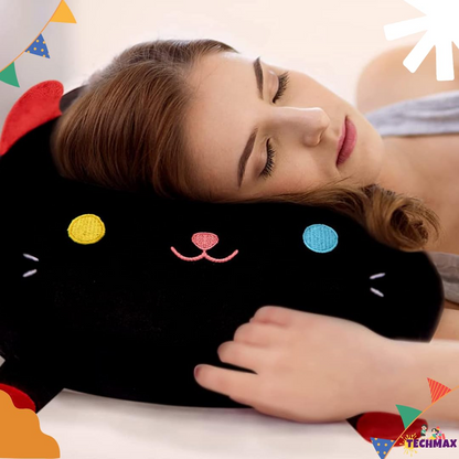 BLACK CAT CUTE PILLOW