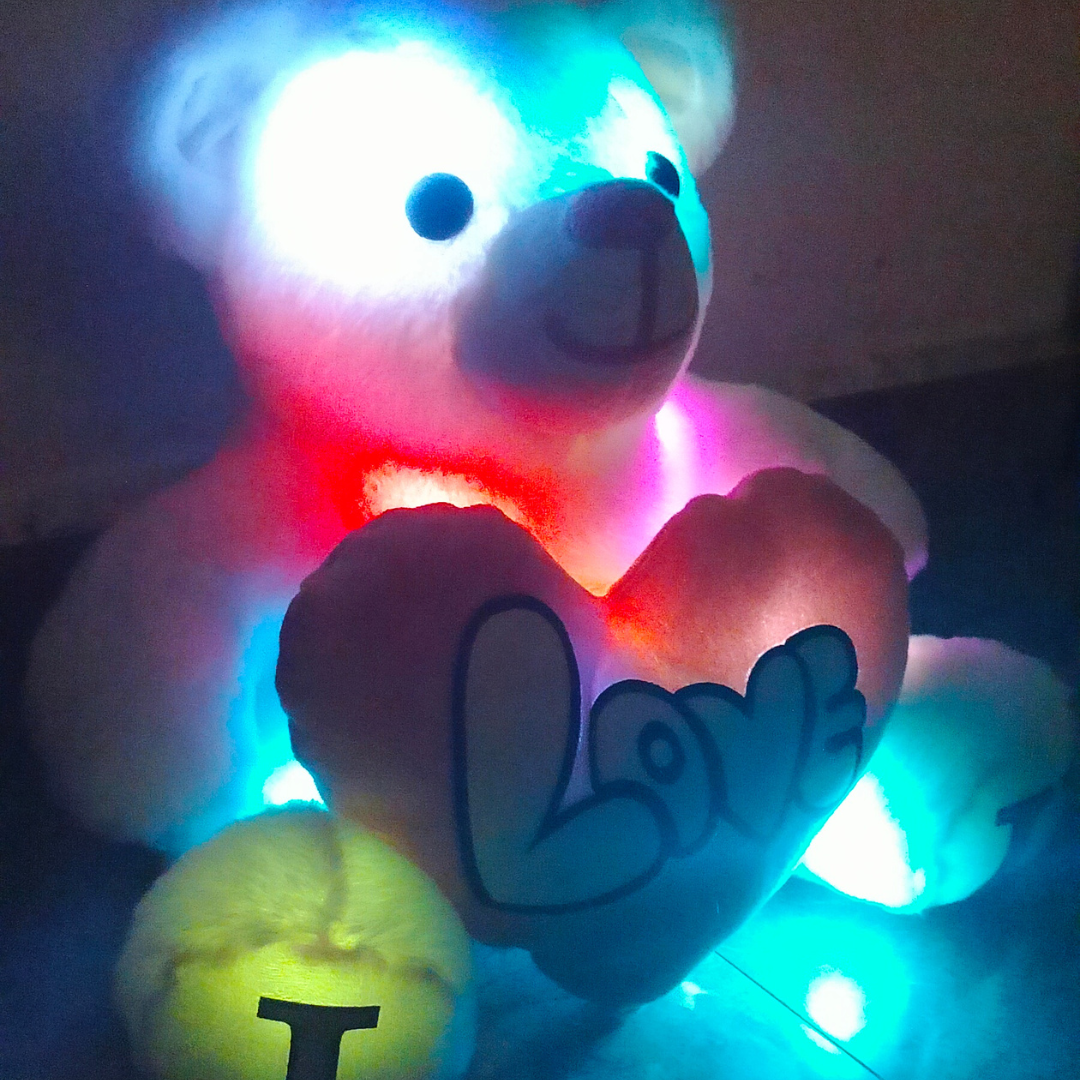 Blue Skin Color - I Love You Teddy Bear - Love Bear