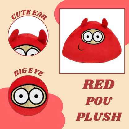 RED POU PLUSH TOY