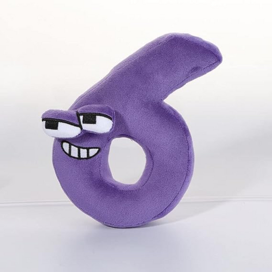 6 NUMBER SOFT PLUSH TOY
