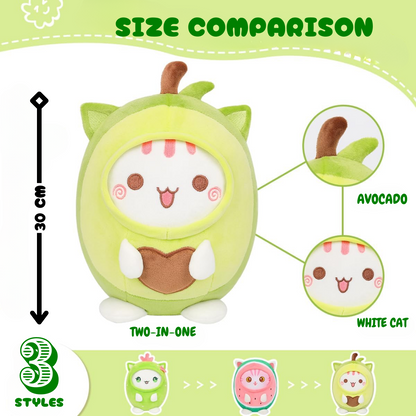 AVOCADO CAT PLUSH TOY