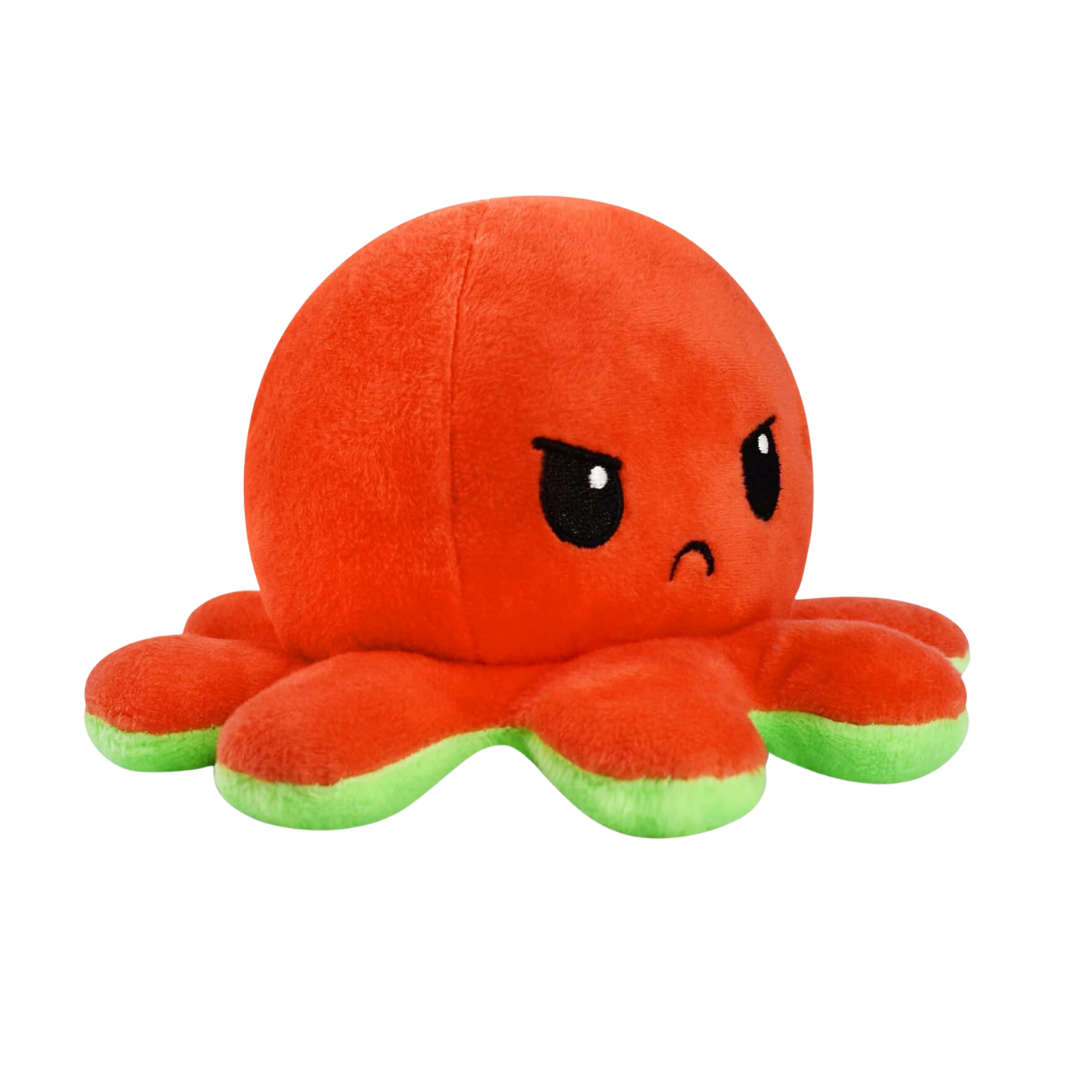 HAPPY GREEN & ANGRY RED REVERSIBLE PLUSH