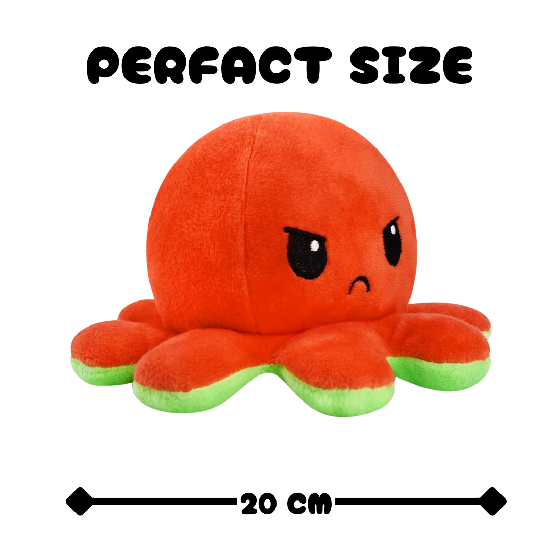 HAPPY GREEN & ANGRY RED REVERSIBLE PLUSH