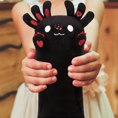 Adorable Long Black Axolotl Plush