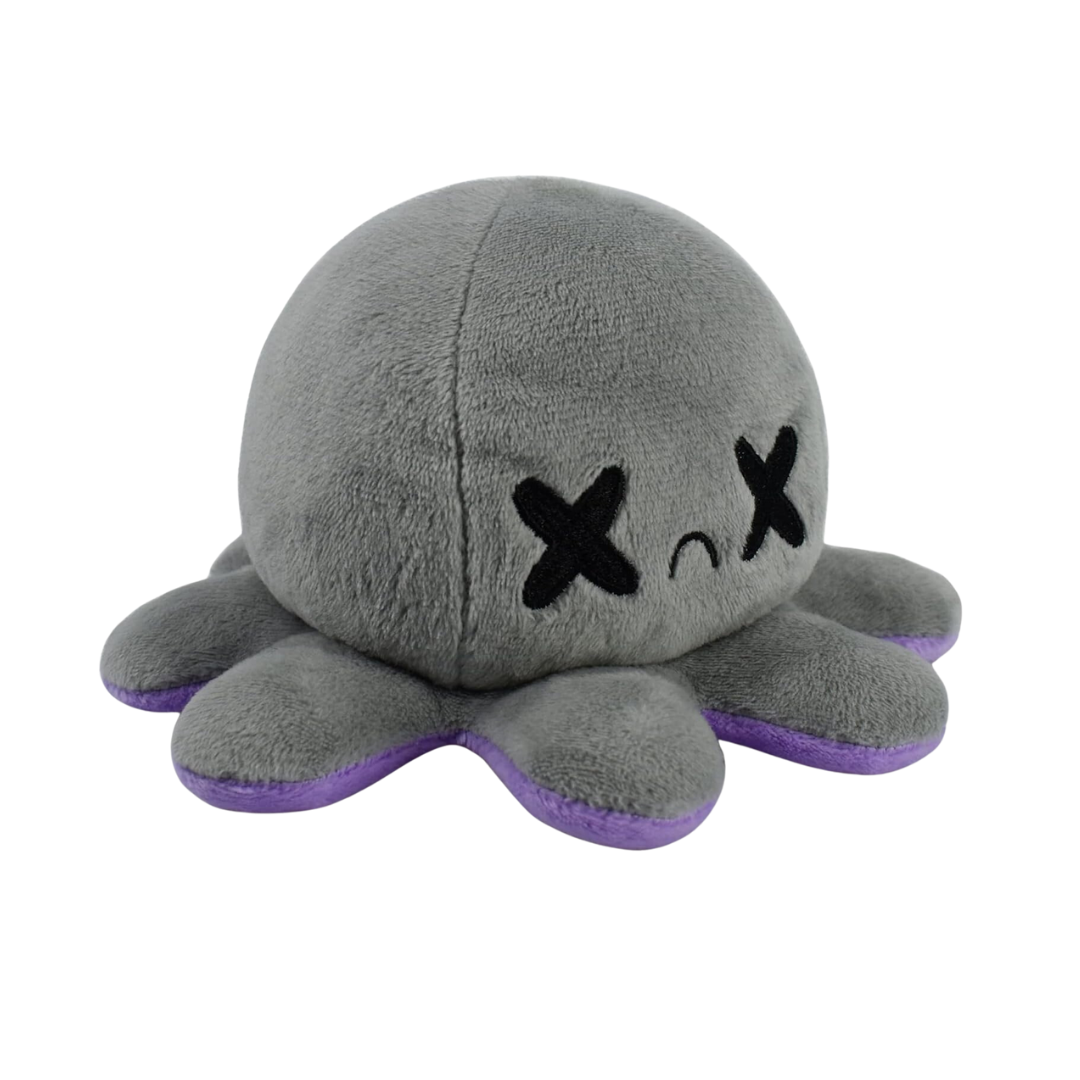 HAPPY PURPLE & DEAD GRAY REVERSIBLE PLUSH