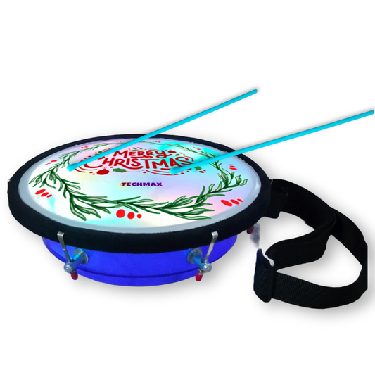 9Inch - Blue - Plastic  - Christmas Lighting Drum - Sensor Based - Single Side