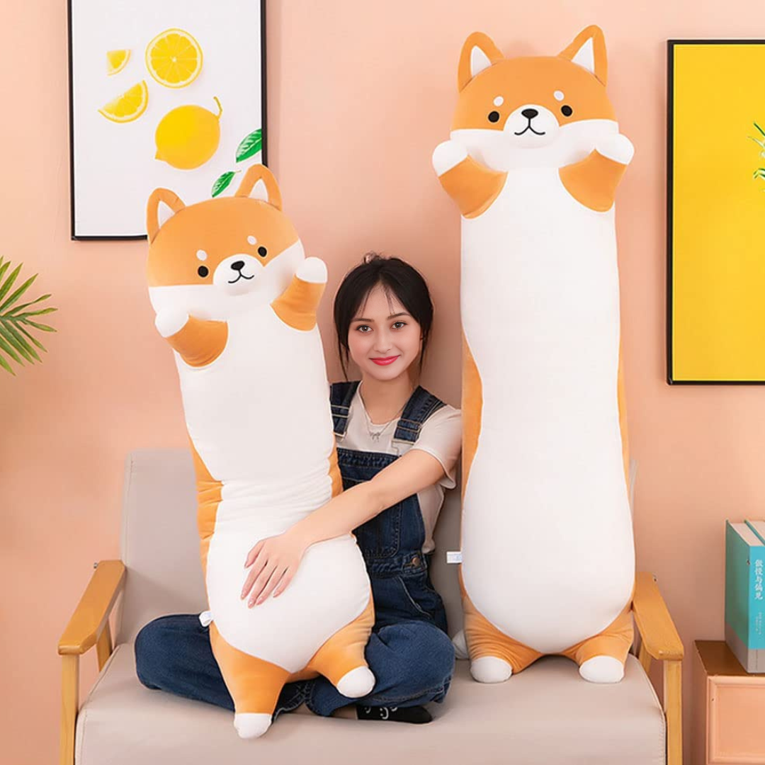 Long Shiba Inu Dog Plush Pillow