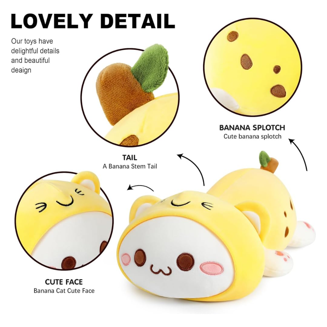 SLEEPY BANANA CAT PLUSH TOY