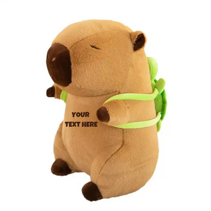 Cute Capybara Plush Pillow Kawaii Capybara Stuffed Animals Toys with Turtle Bag Hugging Gifts for Kids