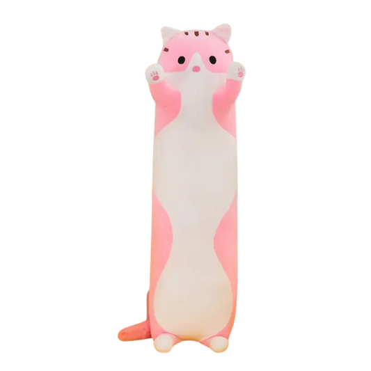 Pink Long Cat Plush Pillow