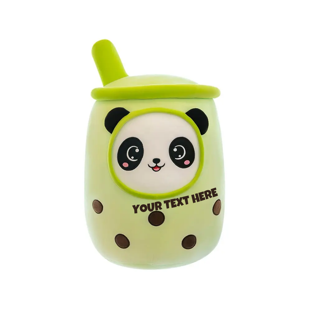 CUTE GREEN BOBA PANDA PLUSH PILLOW