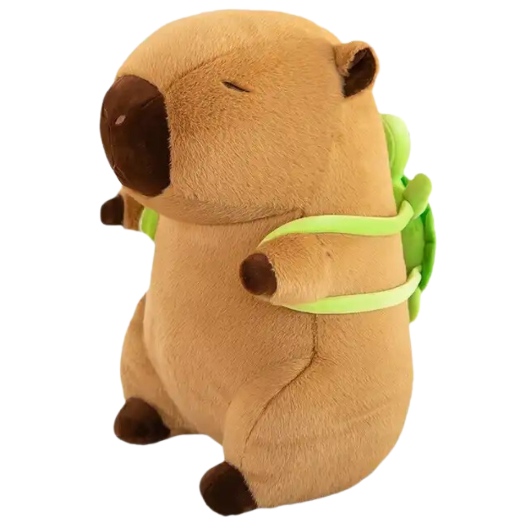 Cute Capybara Plush Pillow Kawaii Capybara Stuffed Animals Toys with Turtle Bag Hugging Gifts for Kids