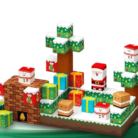 Magnetic Building Blocks- Christmas Theme