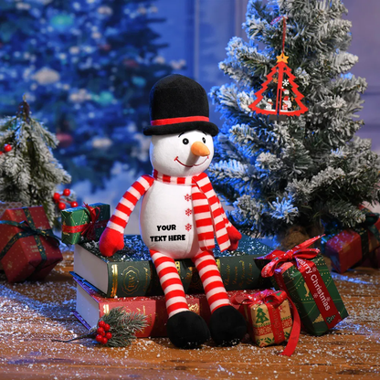 Long Snowman Christmas Toy Plush