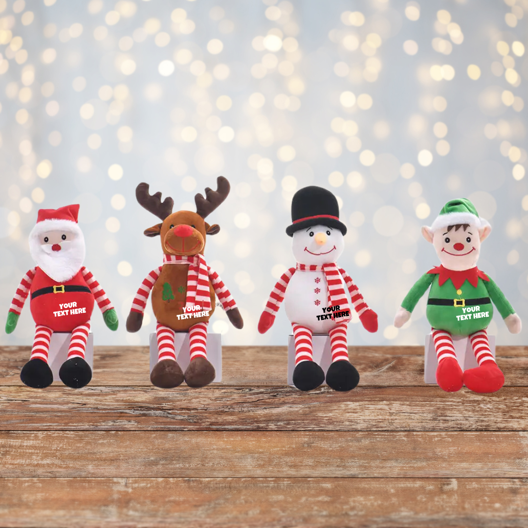 Long Santa, Reindeer, Snowman, Elf Christmas Toy Plush